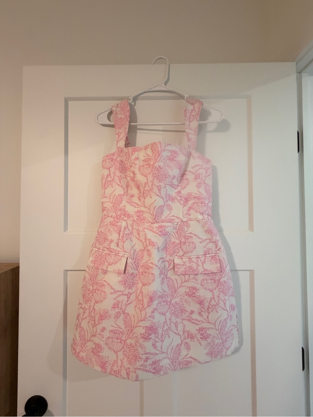 Amanda Uprichard Pink Floral Mini Dress